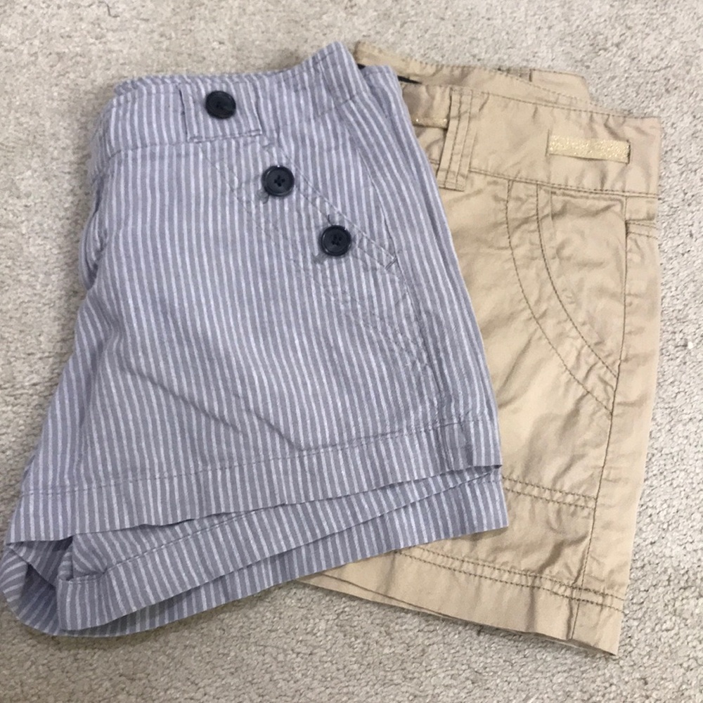 Size zero Express skirt and Banana Republic shorts